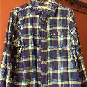 Men's Holister flannel plaid shirt